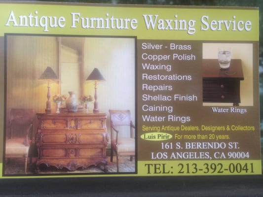 Antique Furniture Waxing Service 161 S Berendo St Los Angeles, CA Antique Furniture Waxing Service 161 S Berendo St Los Angeles, CA Furniture Repairing & Refinishing - MapQuest - Antique Furniture Waxing Service 161 S Berendo St Los Angeles, CA