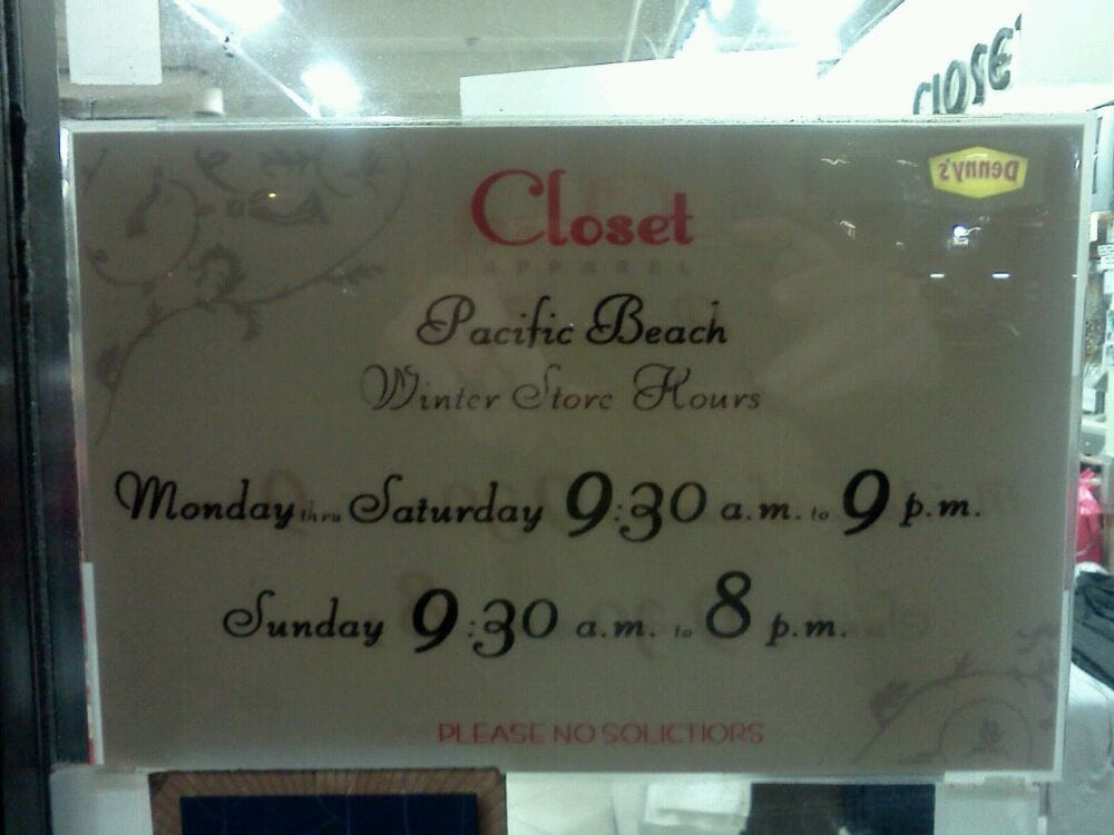 Closet Closed 80 Reviews Women S Clothing 4475 Mission Blvd Closet Closed 80 Reviews Women S Clothing 4475 Mission Blvd Pacific Beach San Go Ca Phone Number Last Updated December 10 2018 Yelp