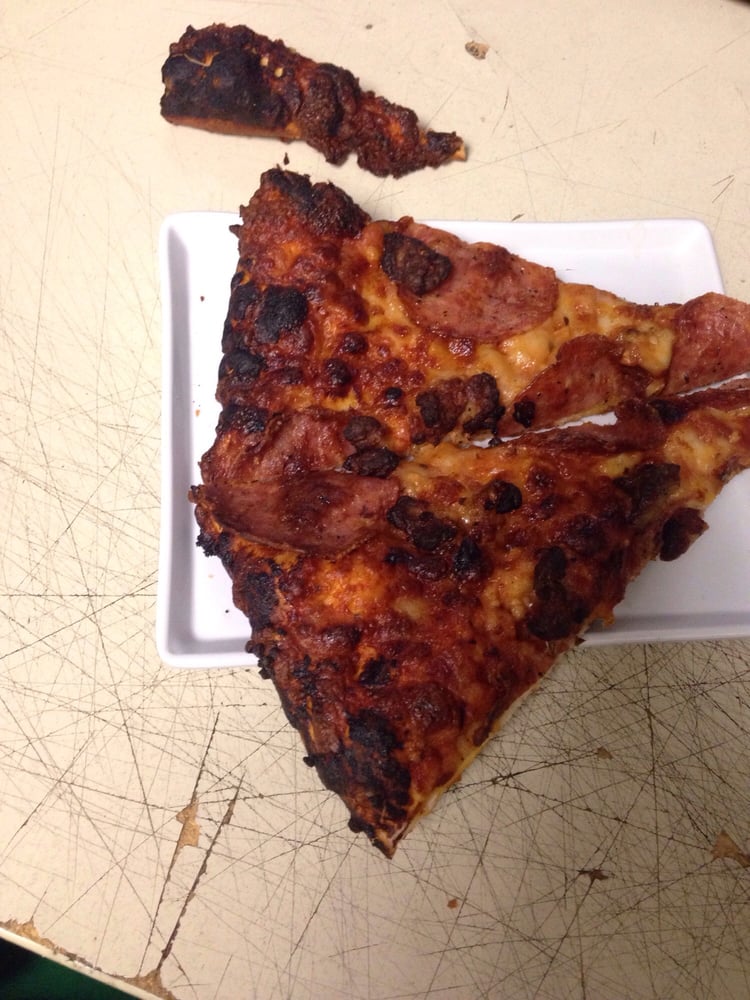 Tried To Eat Around The Burnt Parts Nasty Yelp Photo Of Round Table Newark Ca United States Tried To Eat