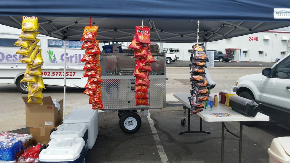 J and S Hot Dog Cart Street Vendors McDowell And 25th Ave, Phoenix