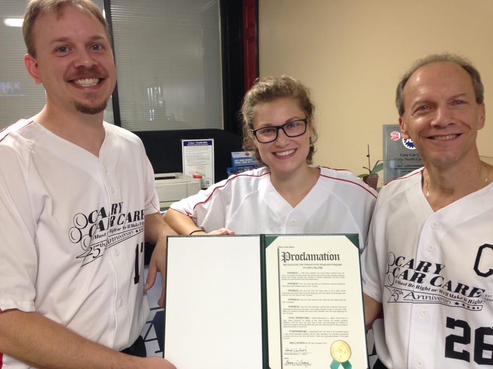 The Town of Cary proclaimed October 1st, 2015 as Cary Car ...
