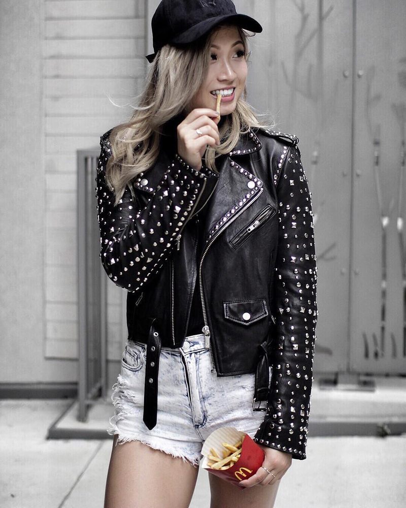 Maison Scotch Studded Leather Yelp