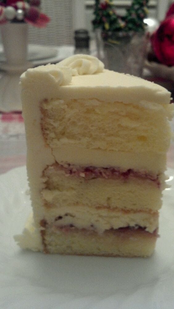 slice of wedding cake lemon &amp; raspberry 3.25 Yelp