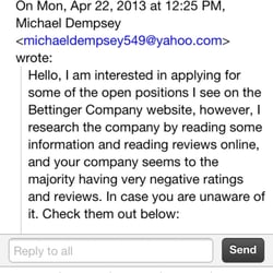 employment reviews company