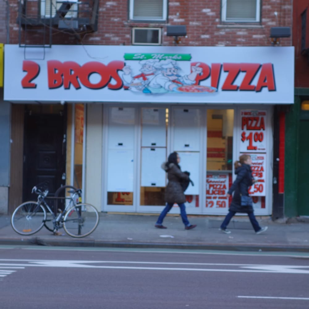 2 Bros. Pizza CLOSED Pizza 229 1st Ave, East Village, New York