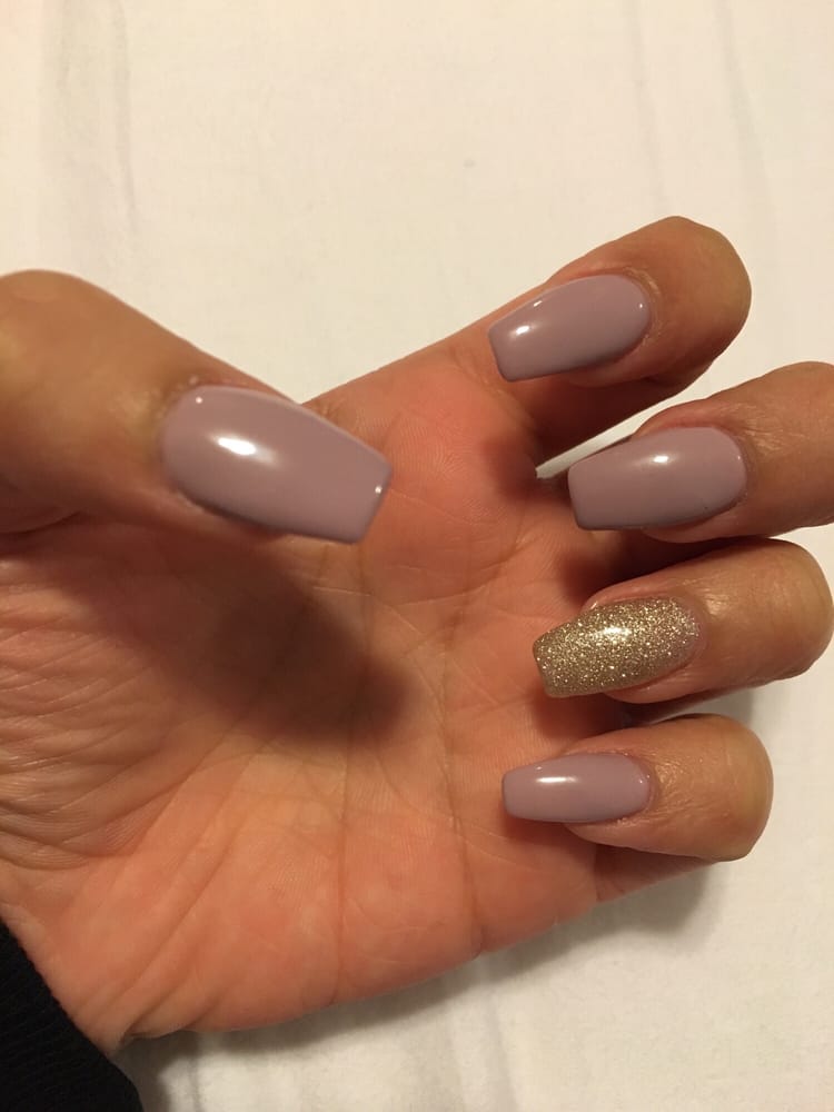 Short Coffin Style Nails Done By Jenny Yelp Photo Of Color Nails Salon San Jose Ca United States Short Coffin