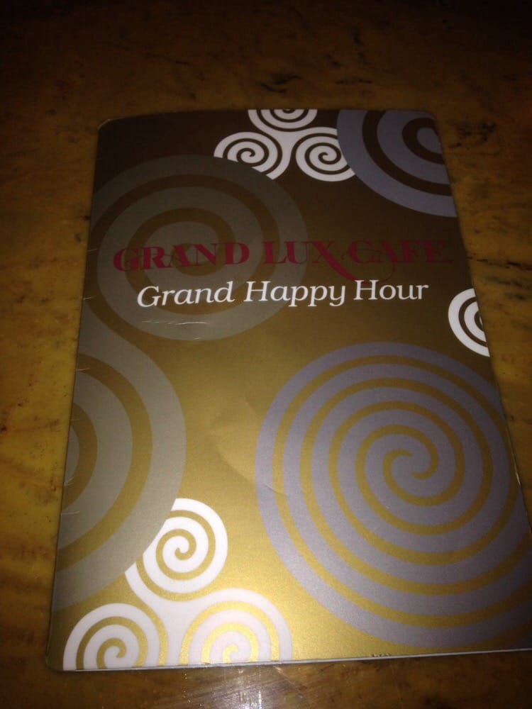 Grand Lux Cafe Happy Hour Menu Grand Lux Cafe Happy Hour Menu