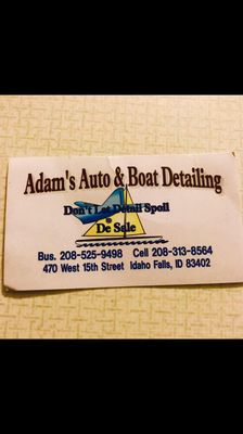 Adam's Auto & Boat Detailing