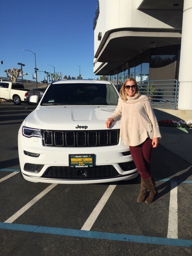 Ashlie With Her 2018 Grand Cherokee High Altitude Off Our Showroom