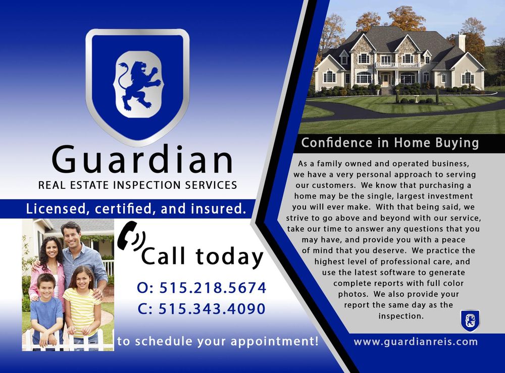 Guardian Real Estate Inspection Services Home Inspectors Norwalk, IA Phone Number Yelp