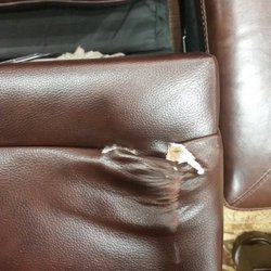 Austin Furniture Repair Closed 12 Photos Photo Of Austin Furniture Repair Katy Tx United States Leather Before