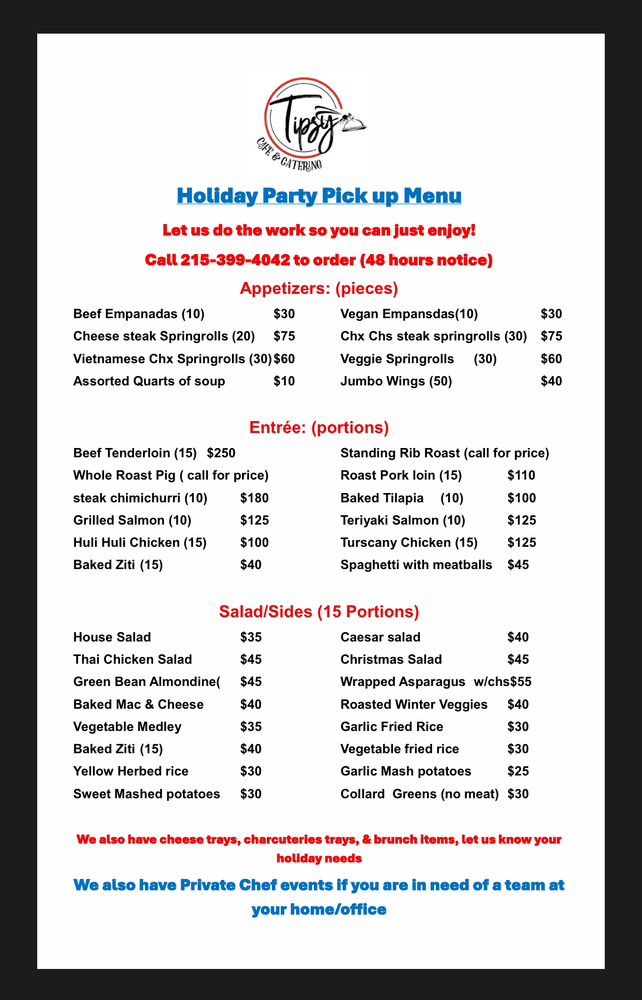 Tipsy Cafe & Catering