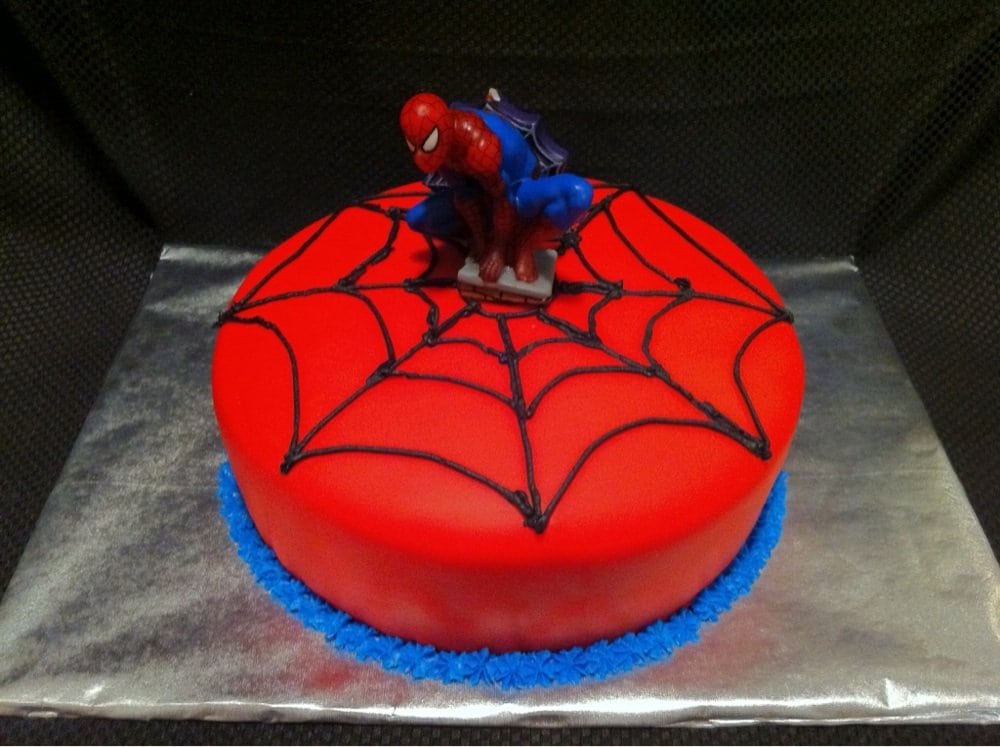 Spider Man Cake Lemon With Cream Cheese Frosting Yelp