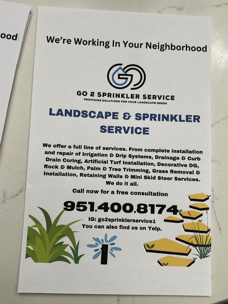 Go 2 Sprinkler Service