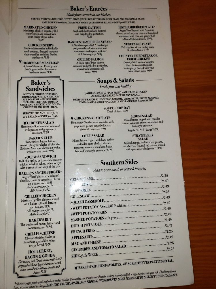 Bakers Kitchen New Bern Nc Menu Dandk Organizer