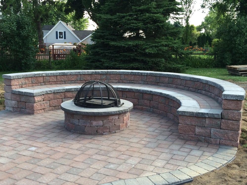 Cst Pavers And Wall System Fire Pit Bench Yelp