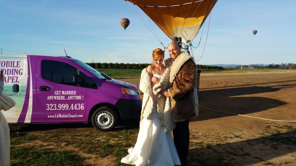 Mobile Wedding Chapel Hot Air Balloon Ceremony In Tamecula Yelp Photo Of Mobile Wedding Chapel Beverly Hills Ca United States