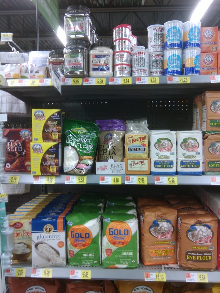Chia seeds, organic & whole wheat flour, Quinoa thank you, Walmart