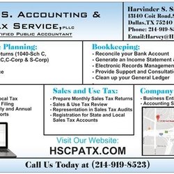 Dallas Sales Tax >> H S Accounting Tax Service Cpa Accountants 13140 Coit Rd Dallas Sales Tax >> H S Accounting Tax Service Cpa Accountants 13140 Coit Rd