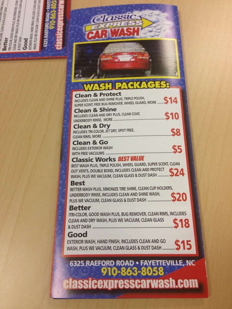 Classic Car Wash Car Wash 6325 Raeford Rd, Fayetteville, NC Phone