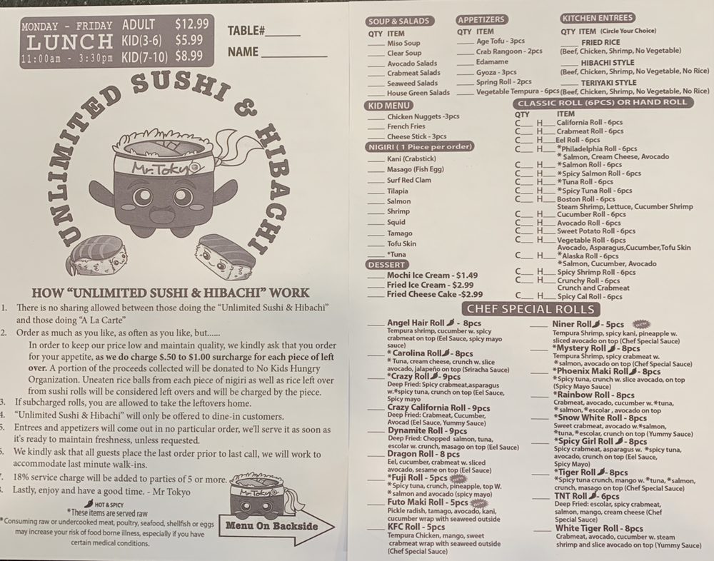 Mr Tokyo Japanese Restaurant