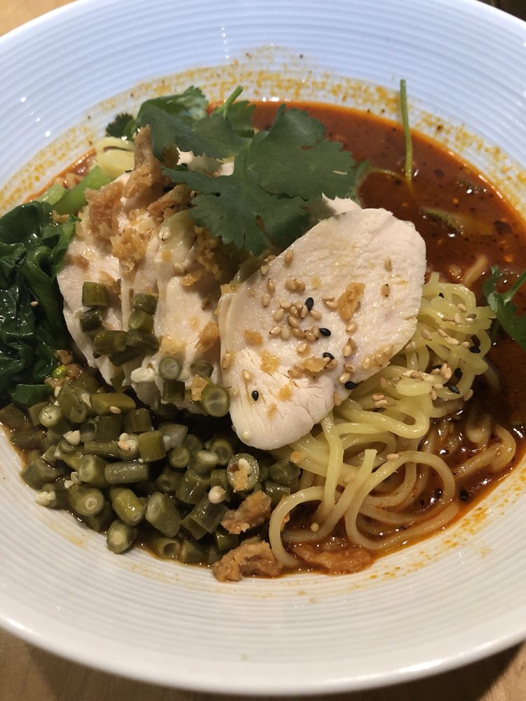 spicy chili garlic noodles that sous vide chicken yelp