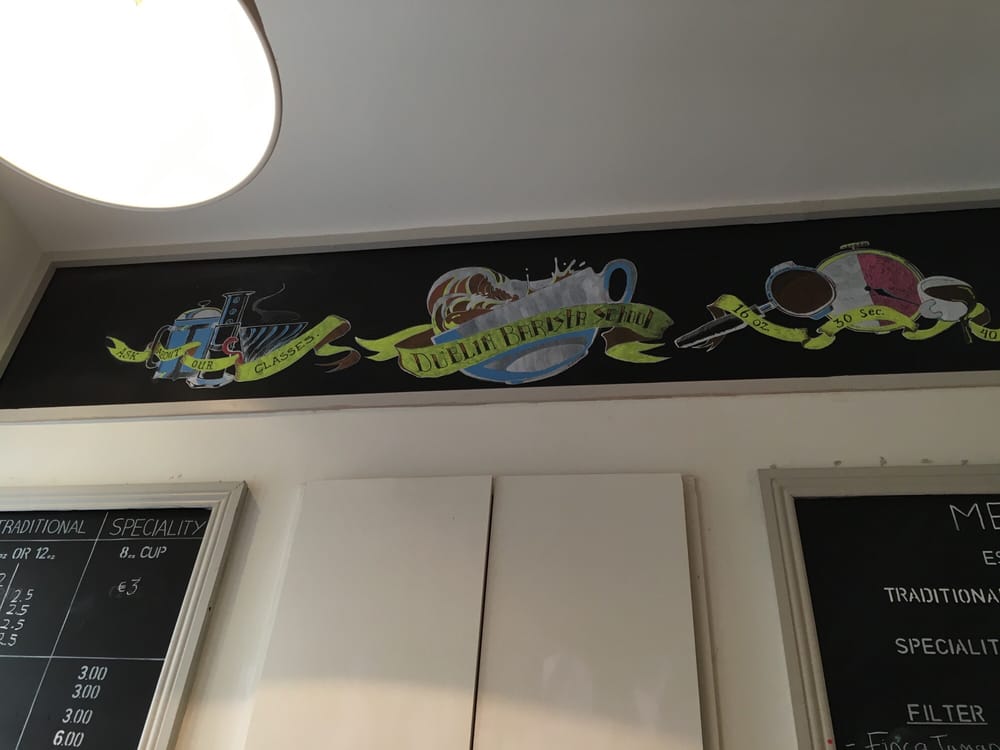 Photo of Dublin Barista School - Dublin, Republic of Ireland. Art work!