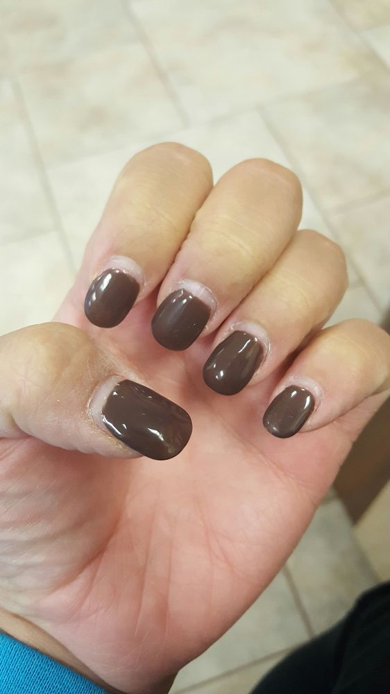 Acrylic With Gel Polish After 2 Weeks And 5 Days Yelp Photo Of Queen Bee Nails Spa Davis Ca United States Acrylic With