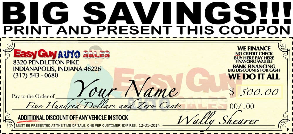 Easy Guy Auto Sales Car Dealers 8320 Pendleton Pike Indianapolis