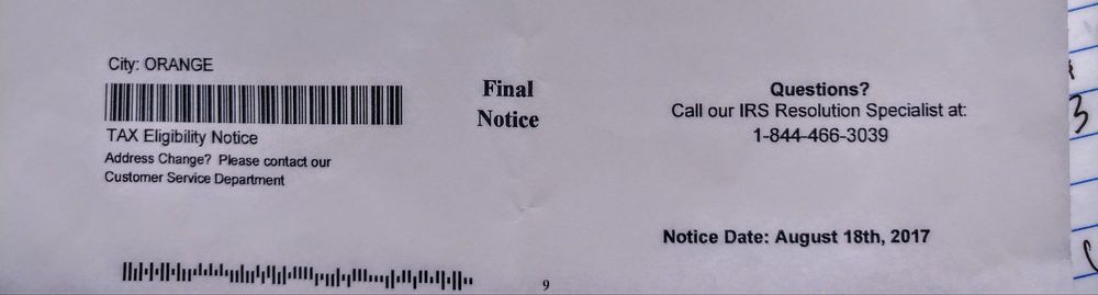 example of a fake irs letter throw away yelp fake irs letter