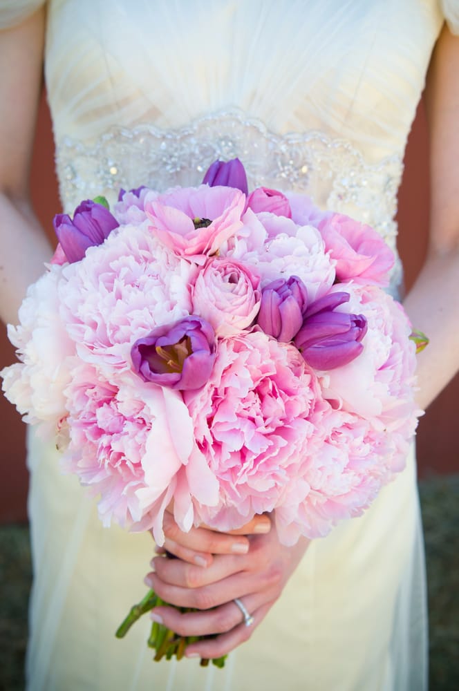 pink peonies, purple tulips & pink ranuculus Yelp