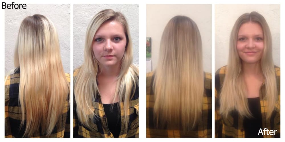 She Is Trying To Grow Out Her Natural Haircolor Without Losing All 192 Photos For Envy Beauty Studio