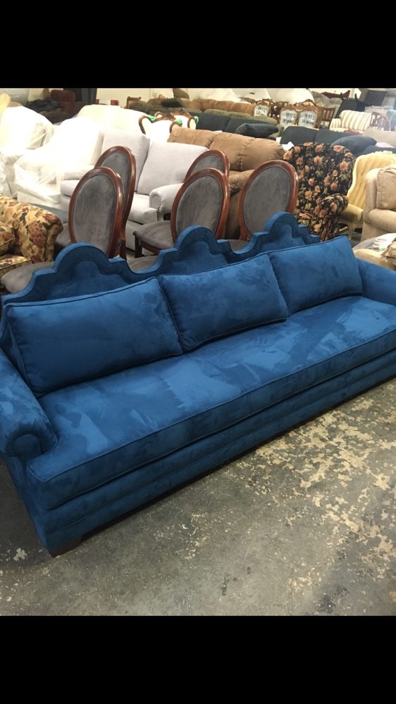 This Old Fashioned Couch Was Reupholstered With Our European