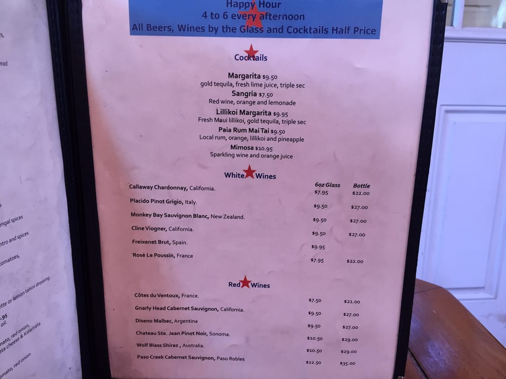 Cafe Des Amis Paia Maui Menu Cafe Des Amis Paia Maui Menu