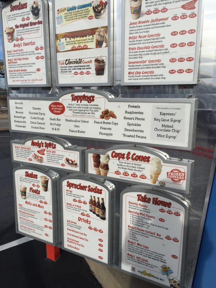 Andy’s Frozen Custard 25 Photos & 68 Reviews Ice Cream & Frozen Yogurt 2726 S Campbell Ave