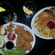 Maloney's Tavern - Albuquerque, NM, United States. a Philly next to the sampler (which did not include the celery)