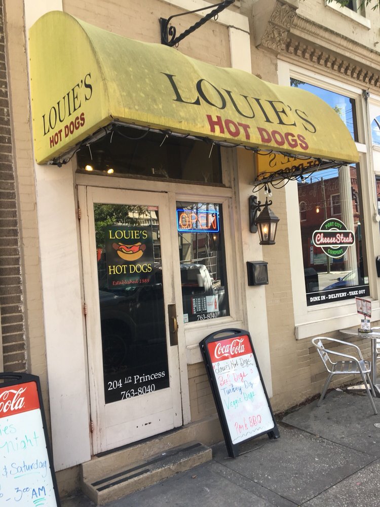 Louie’s Hot Dogs Hot Dogs 204 1/2 Princess St, Wilmington, NC