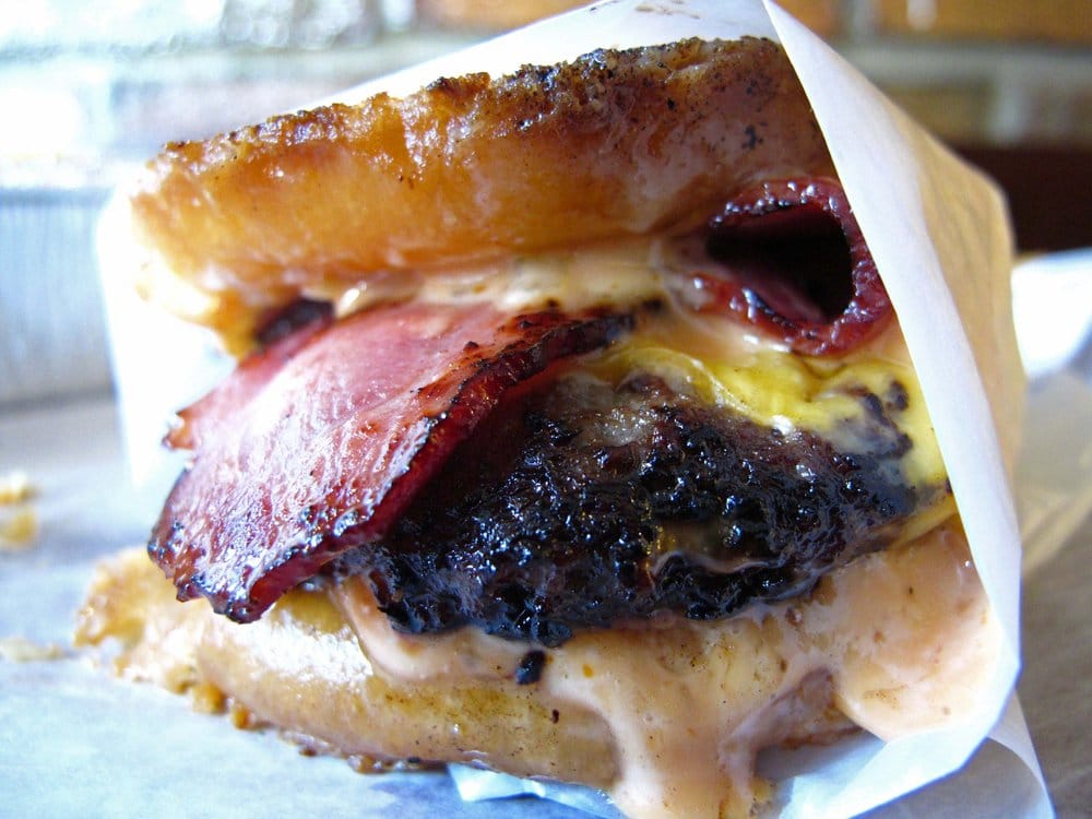 donut bacon cheeseburger Yelp