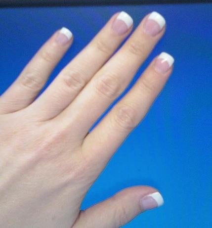 Pink And Whites Permanent French Manicure Gel Short Square Photo Of T C Nails Traverse City Mi United States Pink And