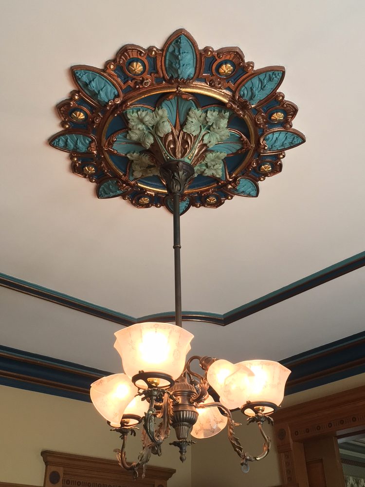 Ornate Turn Of The 20th Century Gas Electric Light Fixture