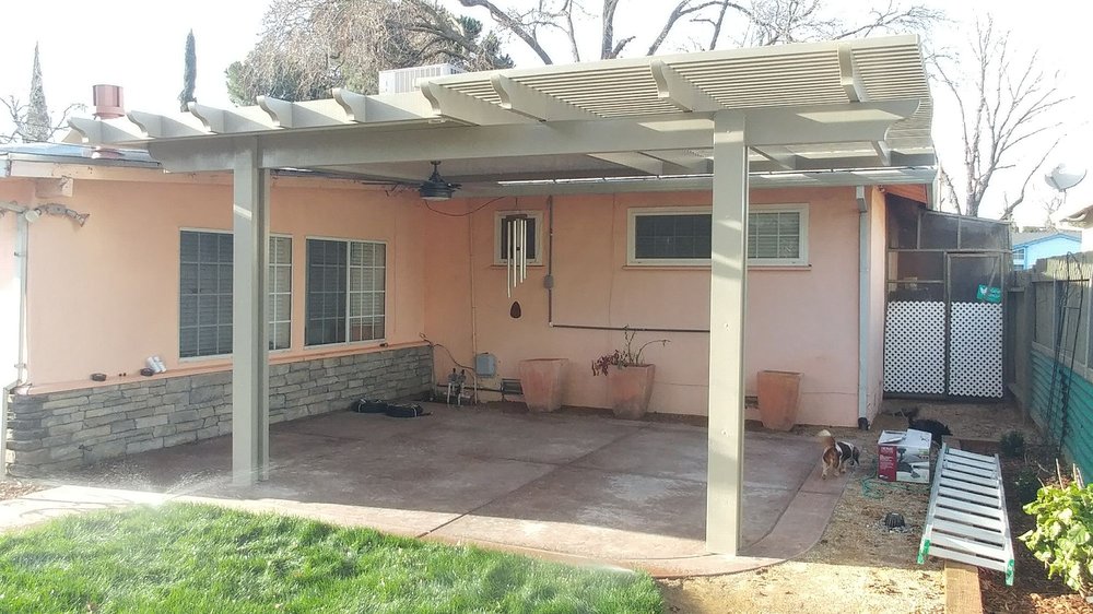 Another View This Is 1 2 Solid Roof Lattice To Give Me A Place Photo Of River City Patio Roseville Ca United States Another View