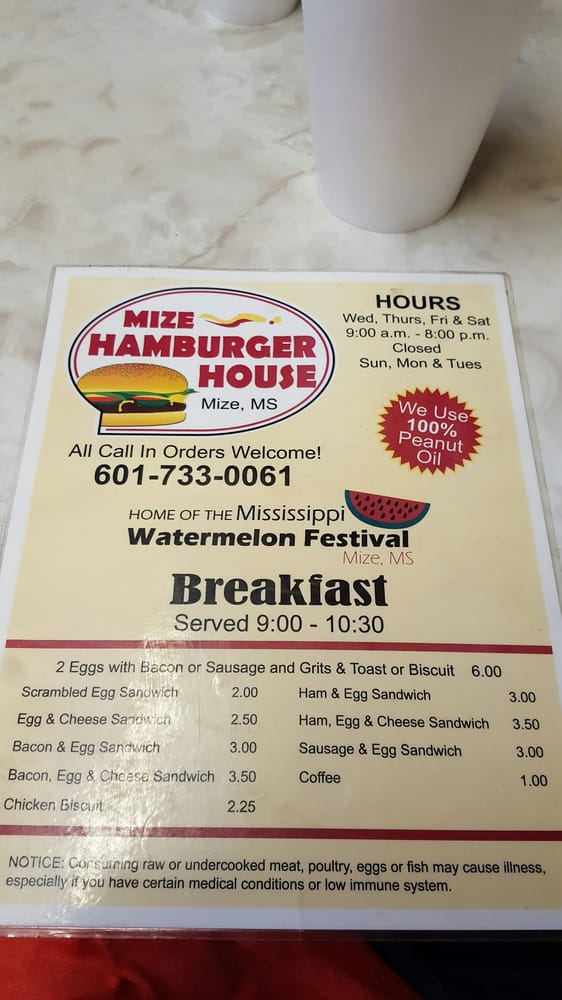 Hamburger House Burgers Hwy 28, Mize, MS Restaurant Reviews Phone Number Yelp