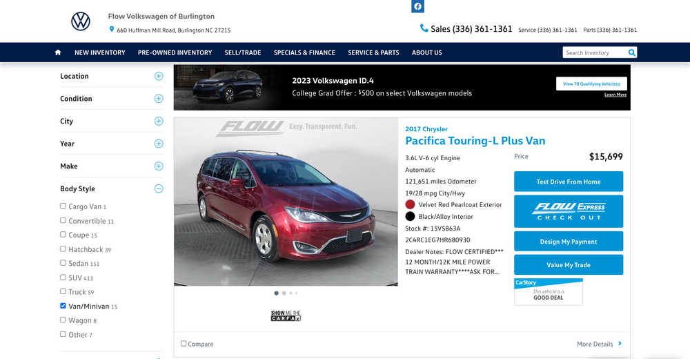 Flow Volkswagen of Burlington