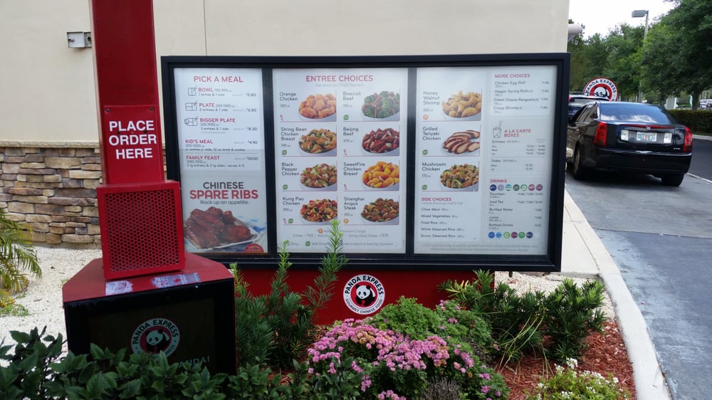Drive thru menu. - Yelp