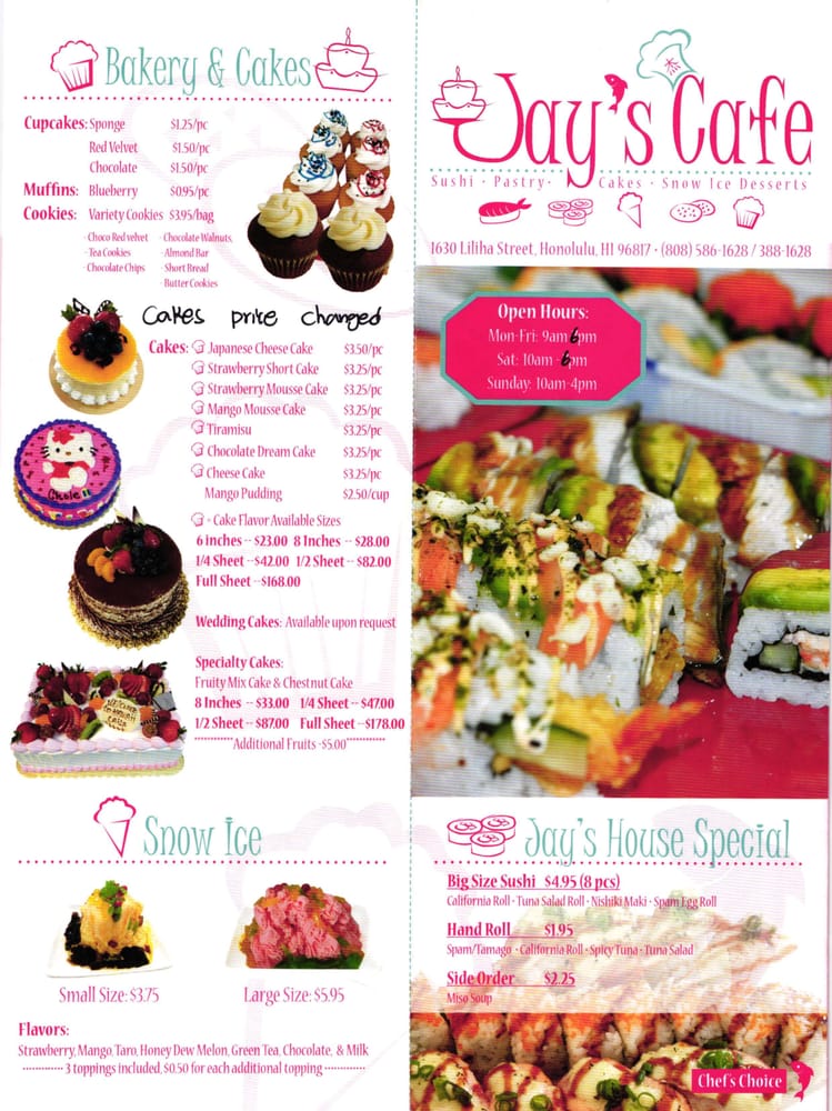 Jay’s Cafe 108 Photos & 49 Reviews Sushi Bars 1630 Liliha St