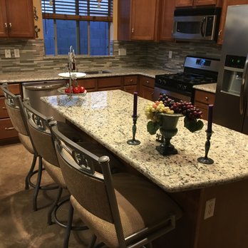 Santa Cecilia Rio Granite With Half Bullnose Edge And Gl