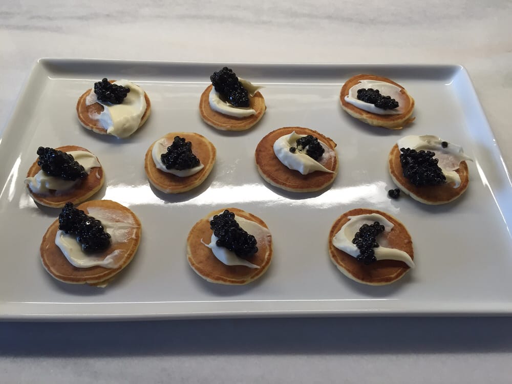 caviar creme fraiche blinis ingredients from whole foods for a whole foods appetizer