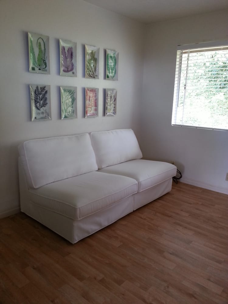 Ordered 2 Kivik chairs that are combined to make a little loveseat