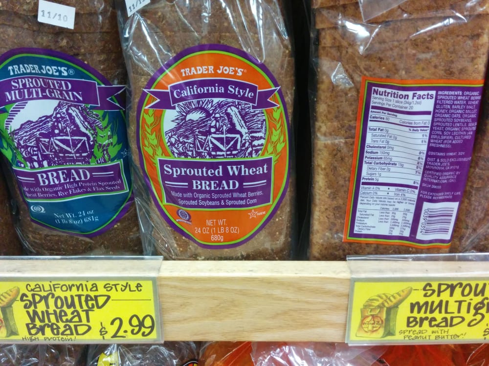 California Style Sprouted Wheat Bread, 2,99. No flour! Basically same