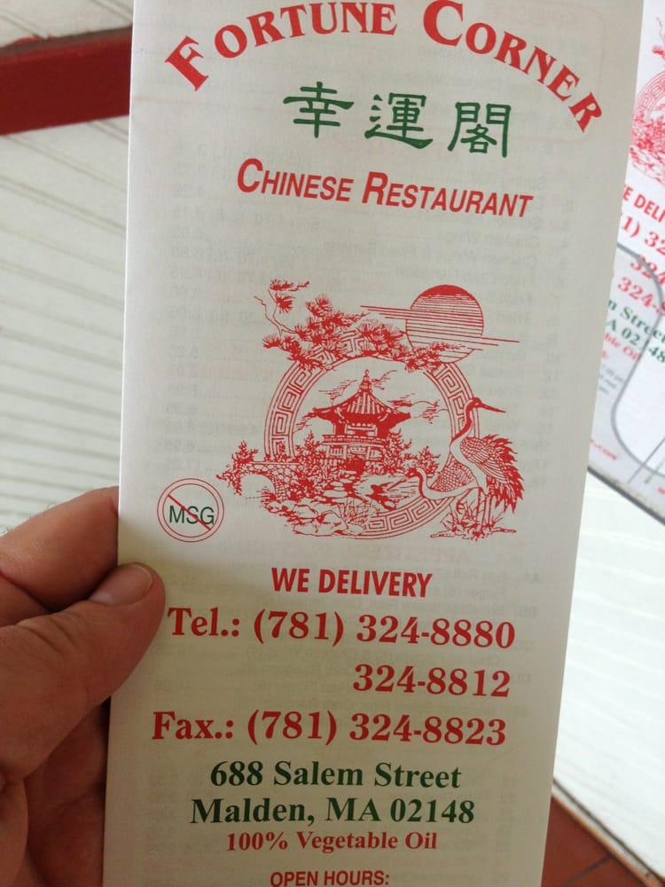 We Delivery Now That S Funny Also Watch Our Muster Chef Photo Of Fortune Corner Malden Ma United States We Delivery